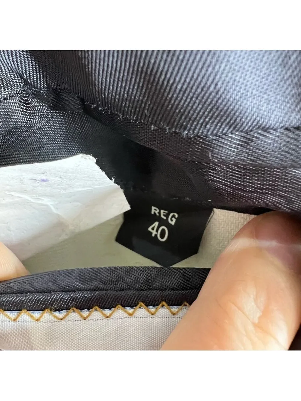 Vintage 100% wool black multi colour tweed blazer 40 R - Picture 11 of 12